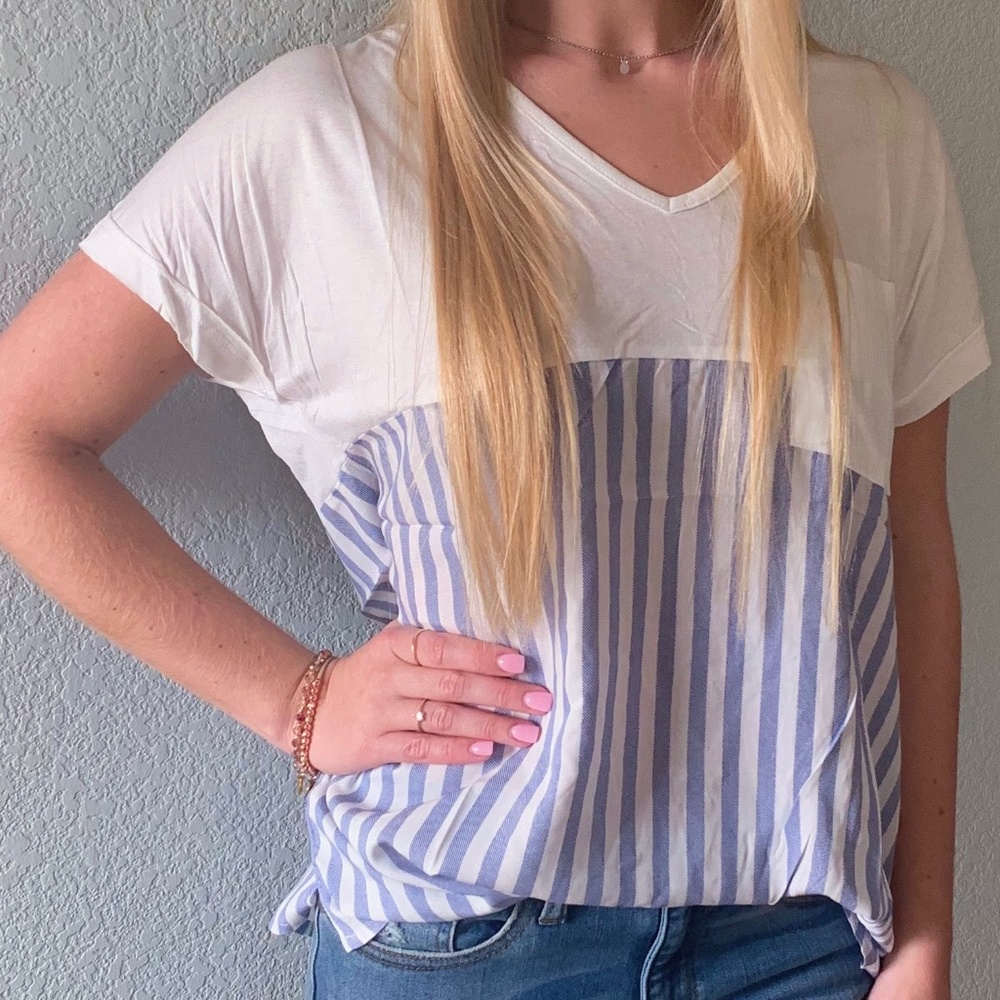 Blue/White Striped Shirt